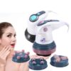 Masajeador eléctrico anticelulítico con diferentes cabezales para rostro y cuerpo